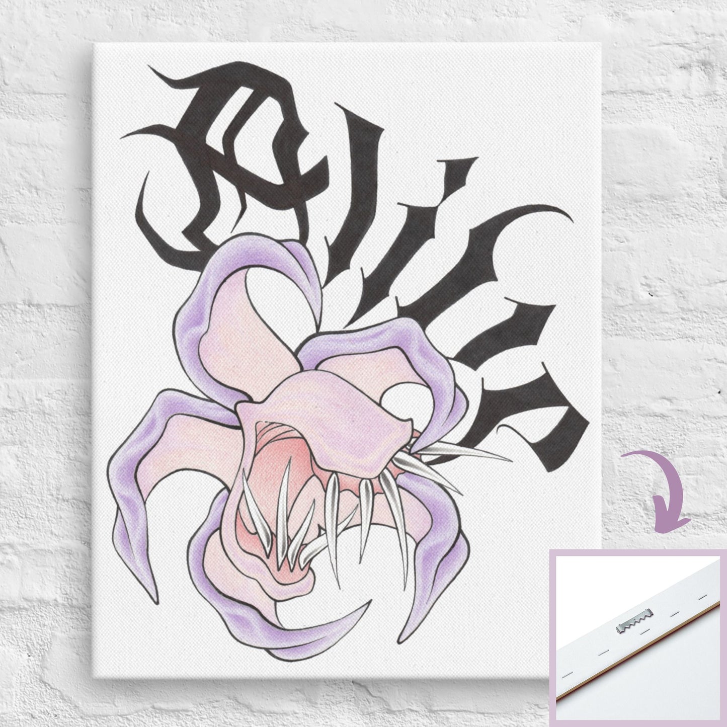 Purple Munch Alive on CANVAS