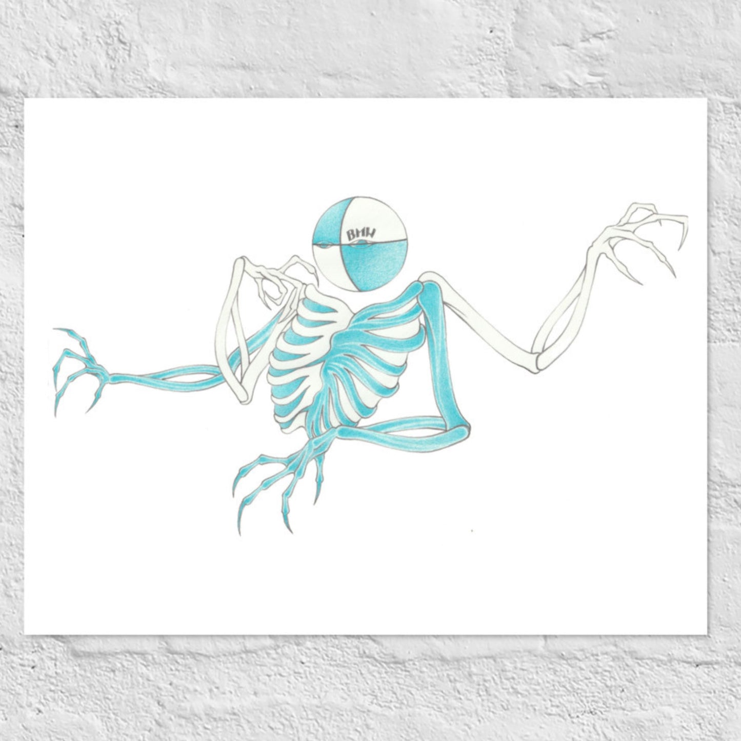 BMW Skeleton Poster