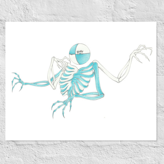 BMW Skeleton Poster