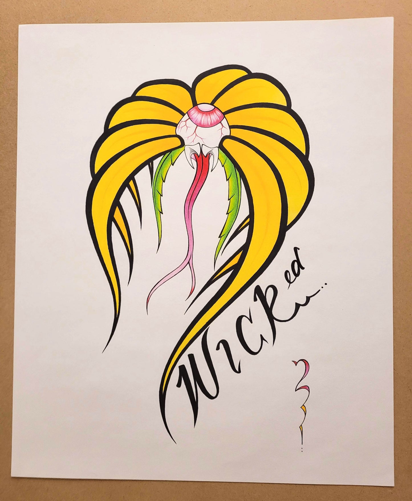 Wicked Flower - Original Artwork (not a print)